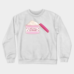 Self-care Cream Crewneck Sweatshirt